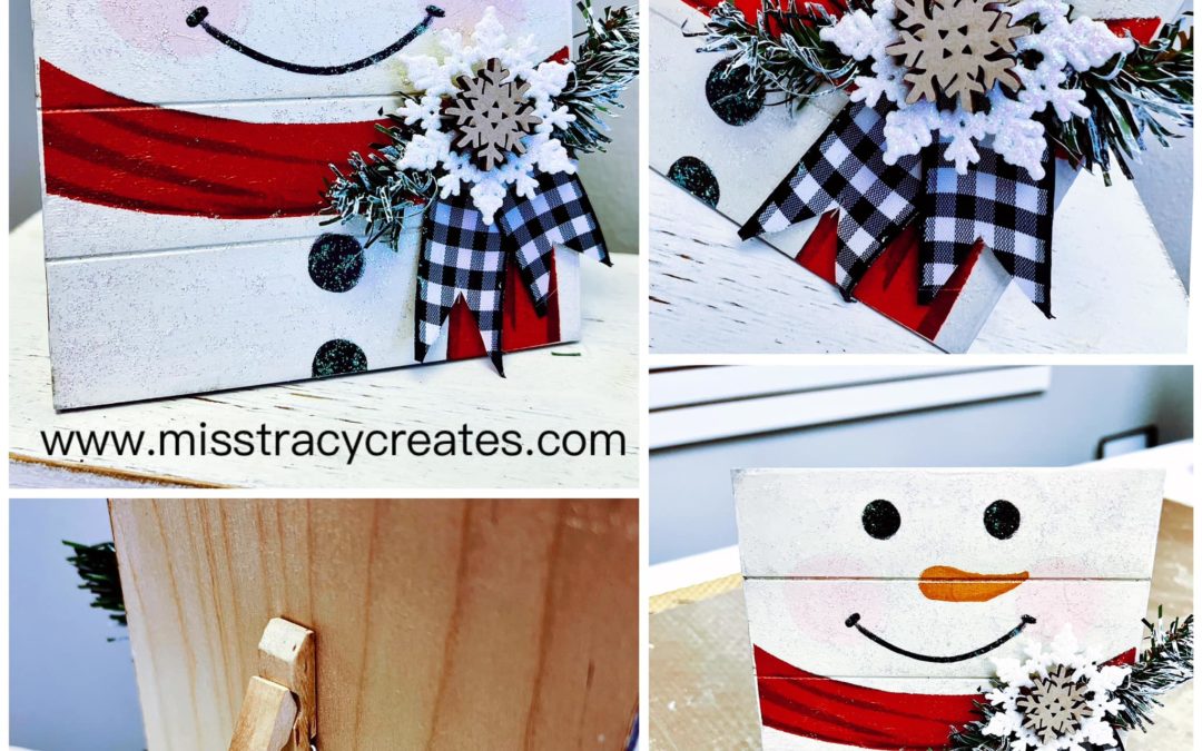 Create a Frosty Snowman Pallet Sign With Me
