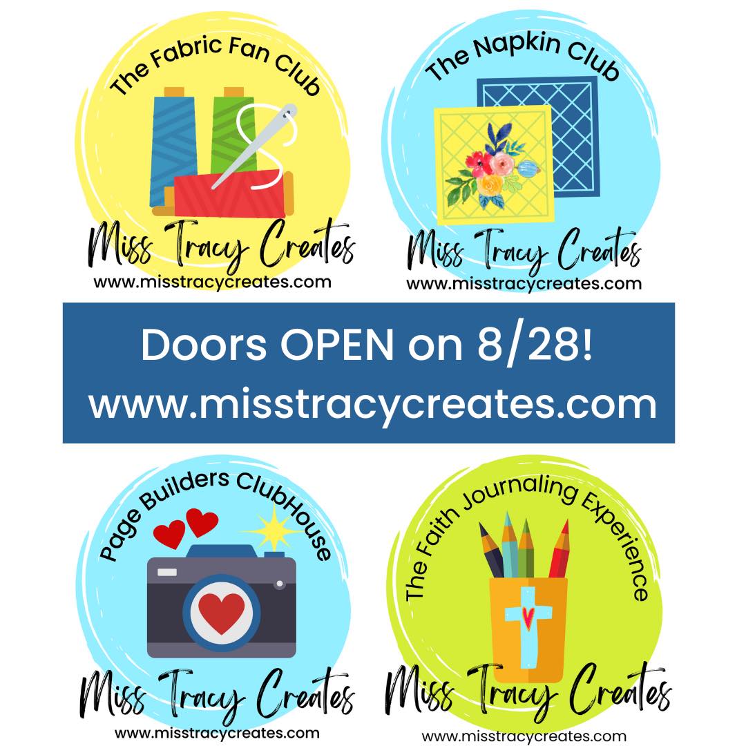 four memberships that are available at Miss Tracy Creates